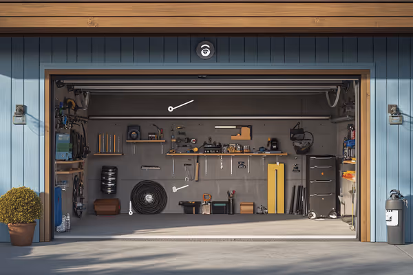 Look inside your garage and check for signs of wear and tear.